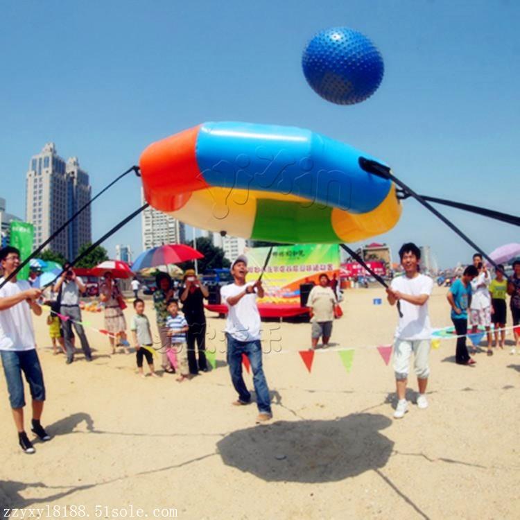 郑州趣味运动会器材众星捧月掂球跑气模团队互