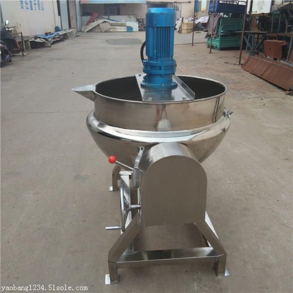 制造凉粉专用夹层锅 全自动熬酱锅 大型全自动猪油熬制煮锅
