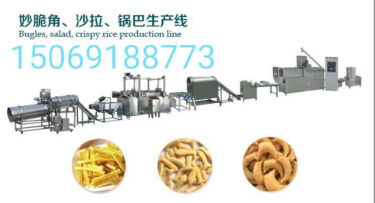 油炸小食品生产线，麻花机，咪咪条生产线