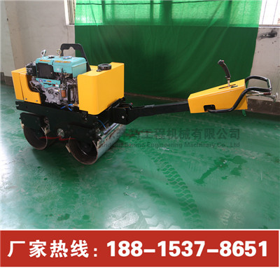 江苏连云港船运出口手扶双光轮压路机羊足碾