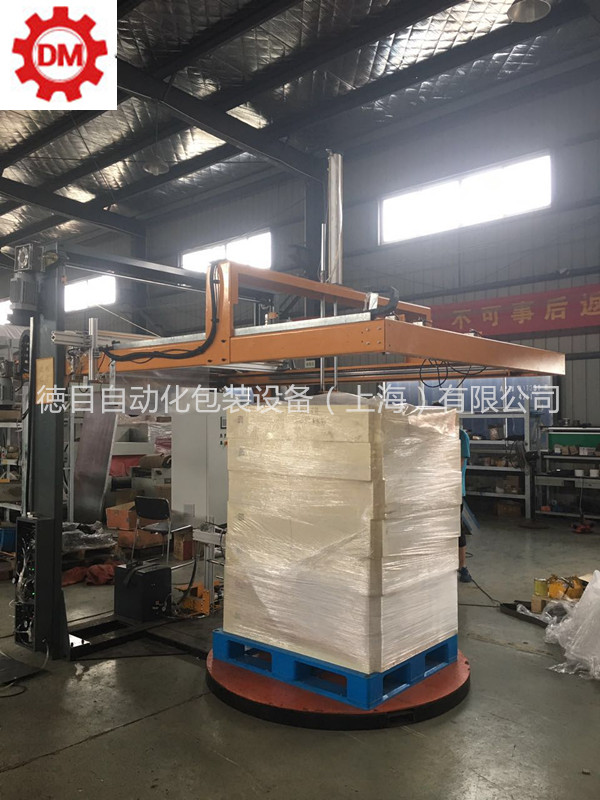 全自动覆膜机裹膜机包装机缠绕膜打包机