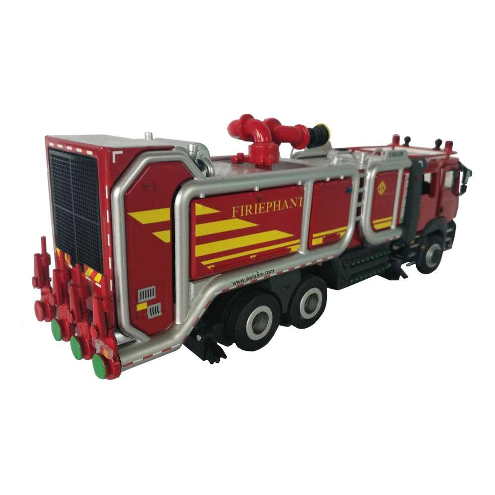 热卖 1:40合金消防车模型 正品桐桐重型泡沫消防车模型摆件