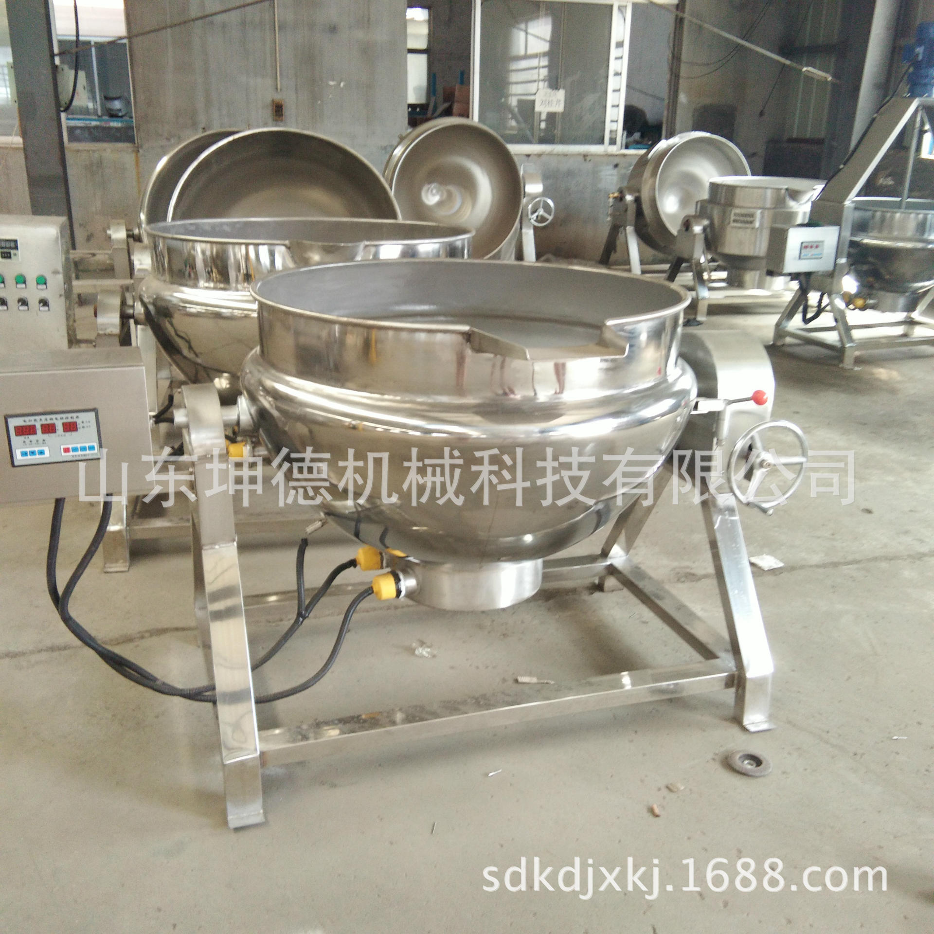 不锈钢夹层锅蒸煮锅行星搅拌锅