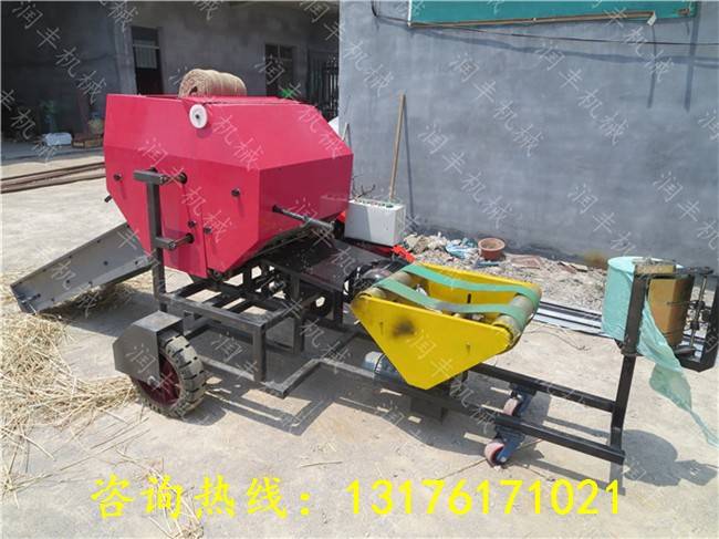 【耒阳拖拉机带拾捡打捆机各种杂草打捆包膜机