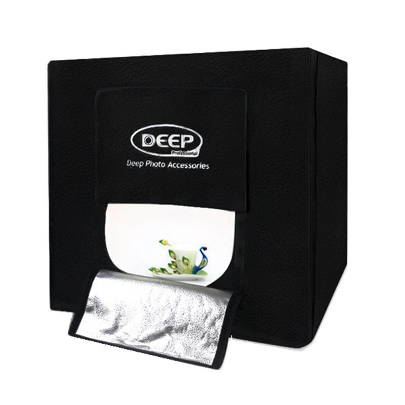 DEEP新一代進級版80cm4燈LED攝影棚專業攝影燈箱柔光箱攝影燈套裝