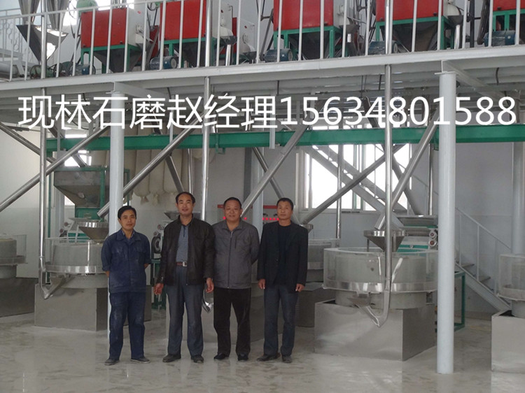 现林石电动面粉石磨 粗粮面粉家用电石磨机