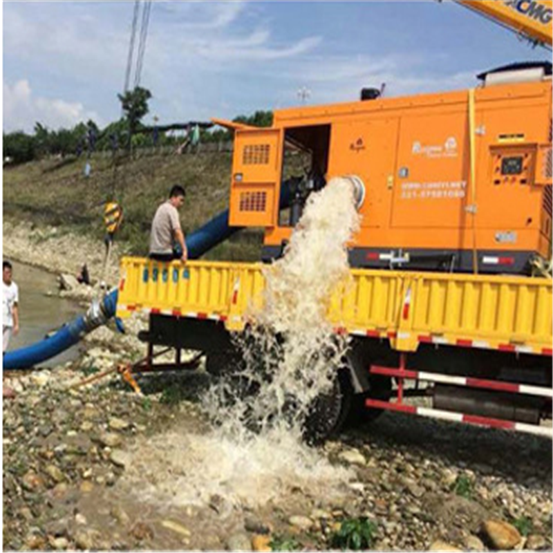 防汛抗洪抢险移动泵车 康明斯柴油水泵机组