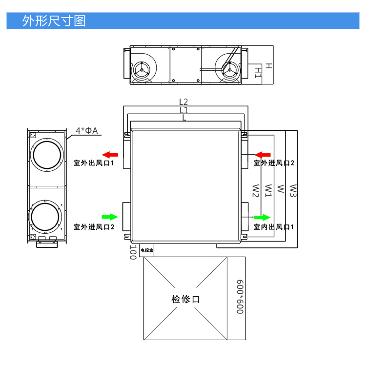 全热新风换气机 新风系统 新风机组