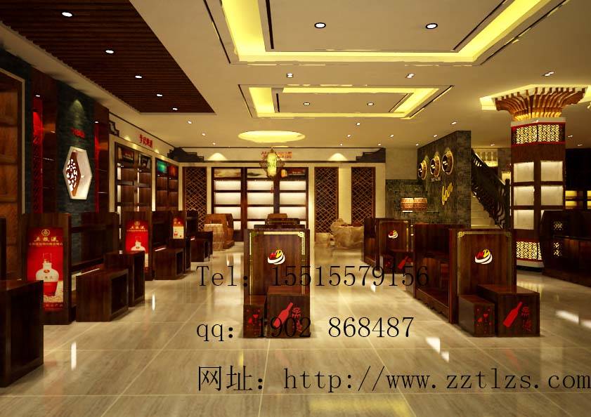 烟酒店装修设计合理利用灯光效果搭配更显档次