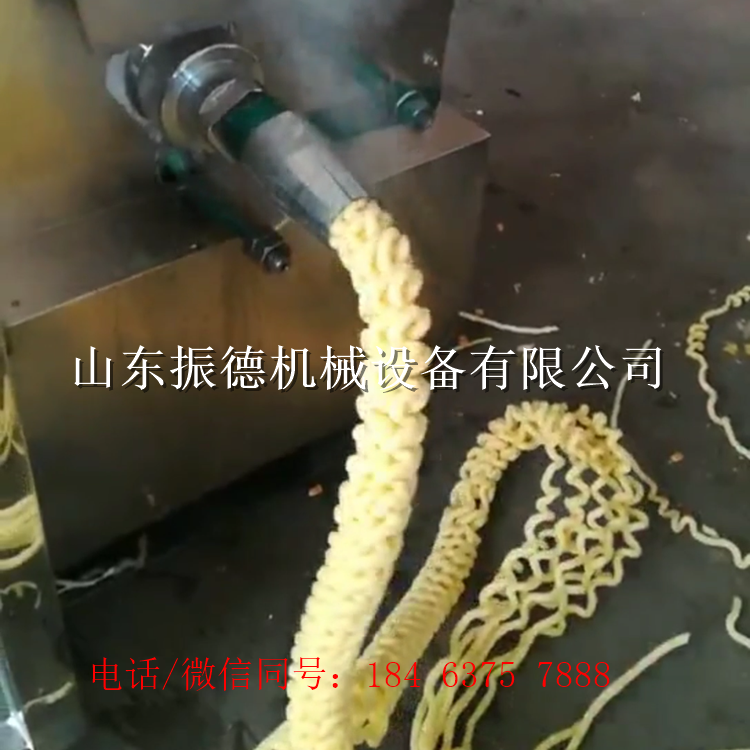 休闲食品膨化机 汽油机五谷杂粮麻花机视频
