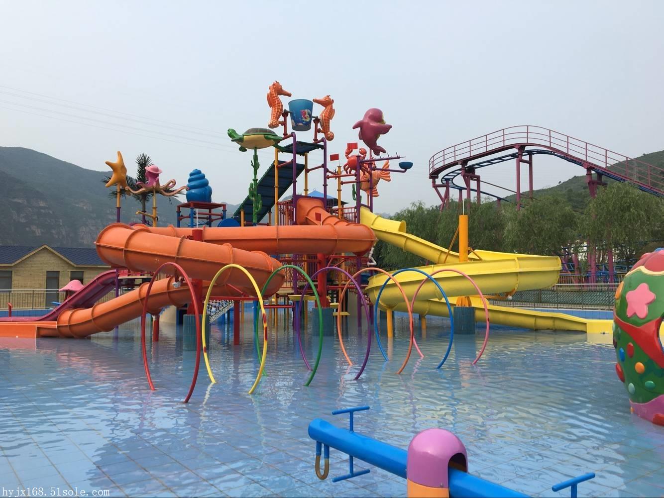 室内水上乐园大喇叭滑梯、水上游乐滑梯设备