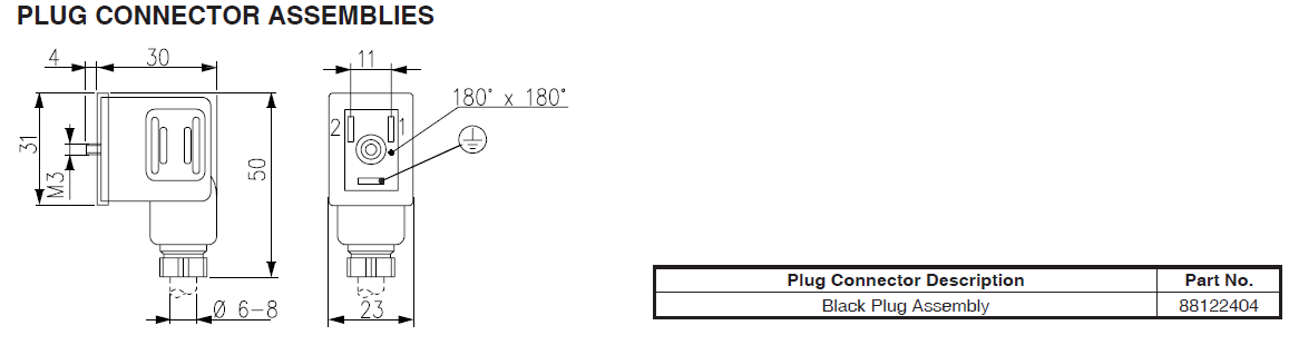 ASCO电磁阀标准电压/YA系列电磁阀尺寸图