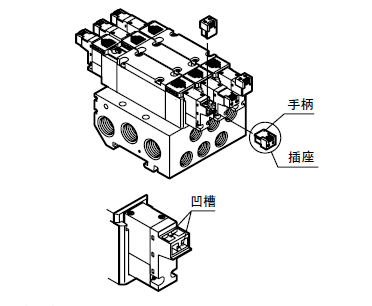 日本ckd E型接插件的使用方法