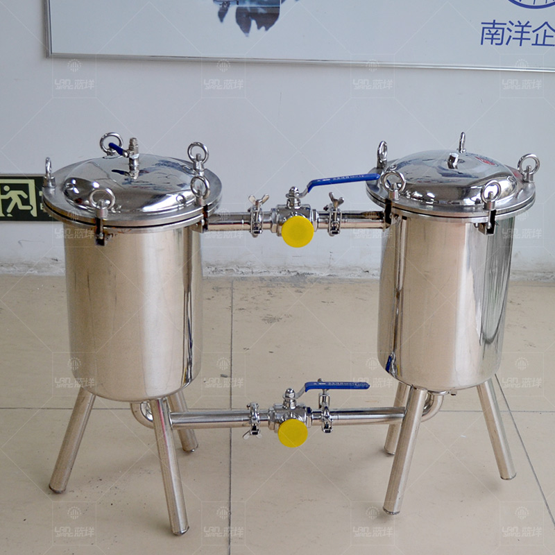 厂家直销双联过滤器糖浆蜂蜜滤网过滤机器