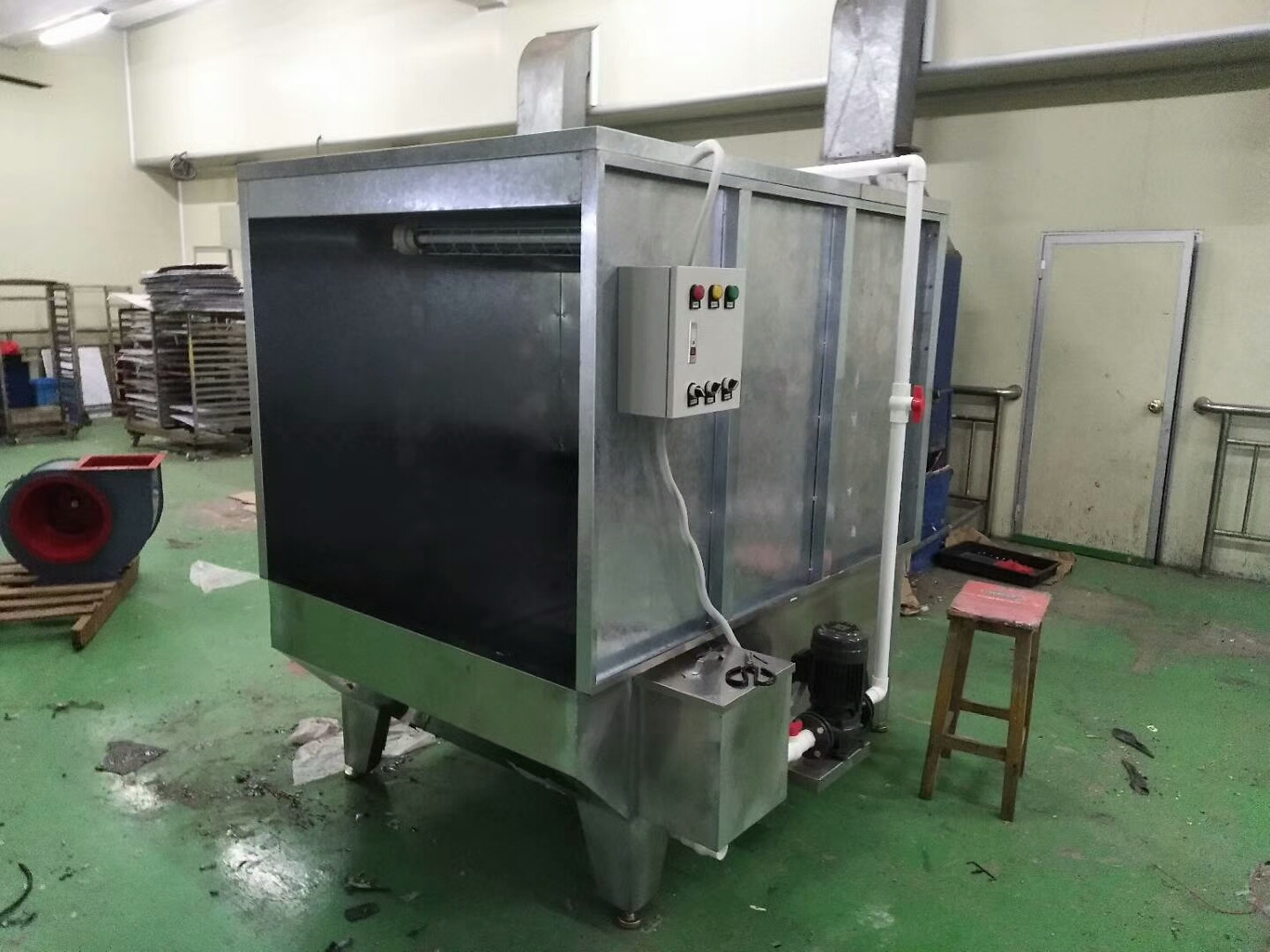 小型水帘柜 1.5米喷油柜 对喷式水帘柜