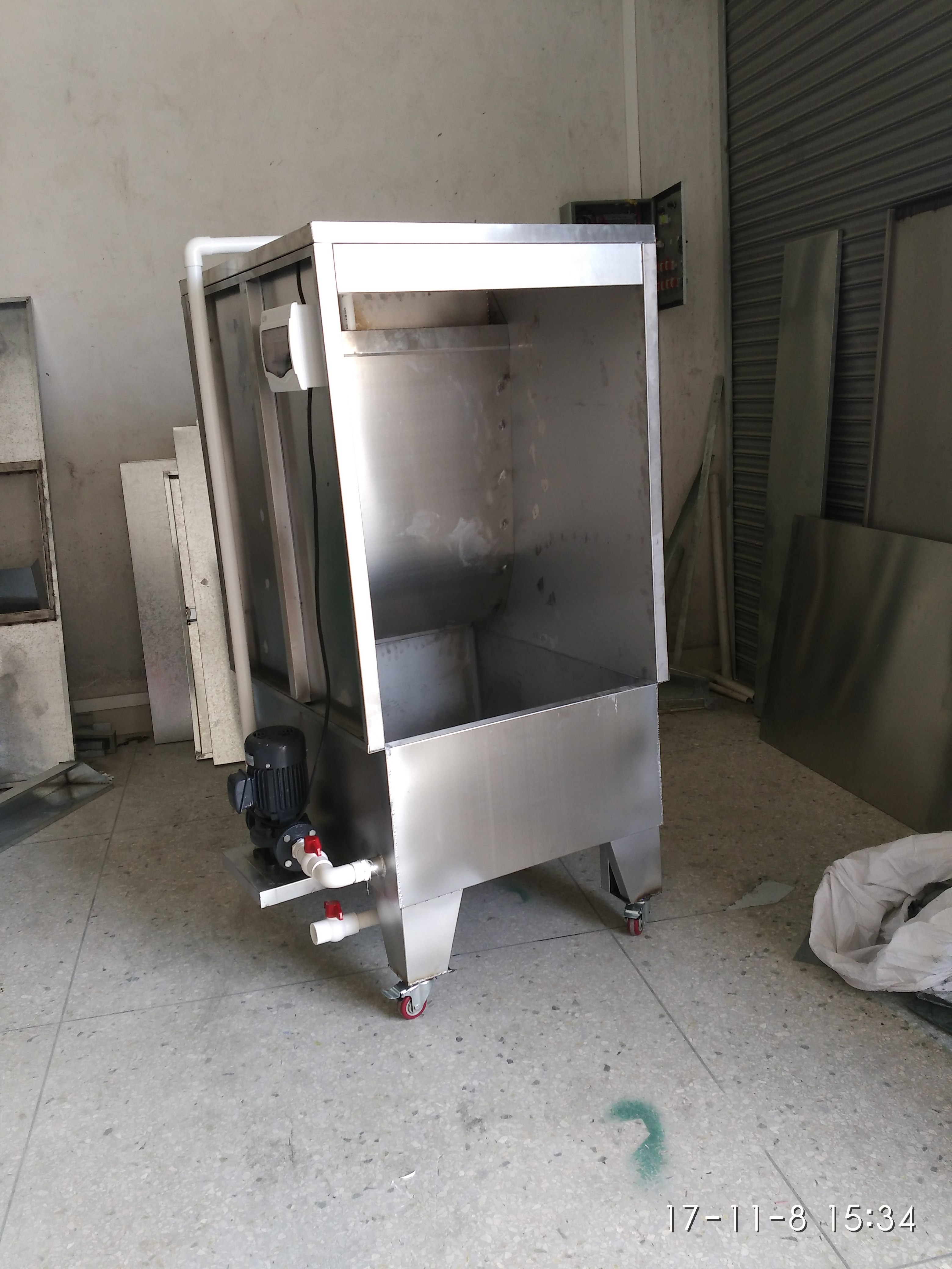 小型水帘柜 1.5米喷油柜 对喷式水帘柜