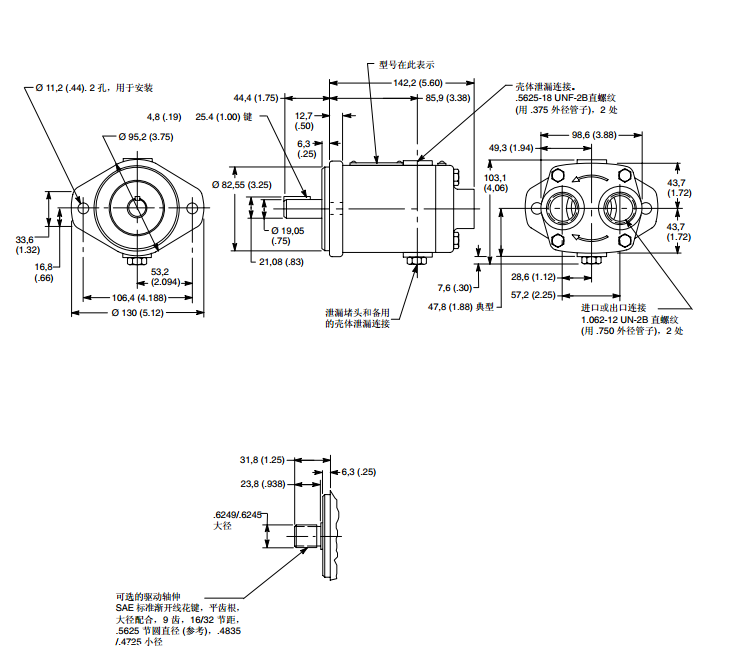 VUCKERS定量/变量直列柱塞马达MFB型号系列