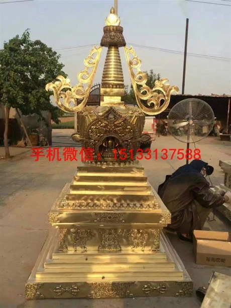 铜雕塑厂家  西藏铜塔雕塑 西藏大型铜塔雕塑厂家