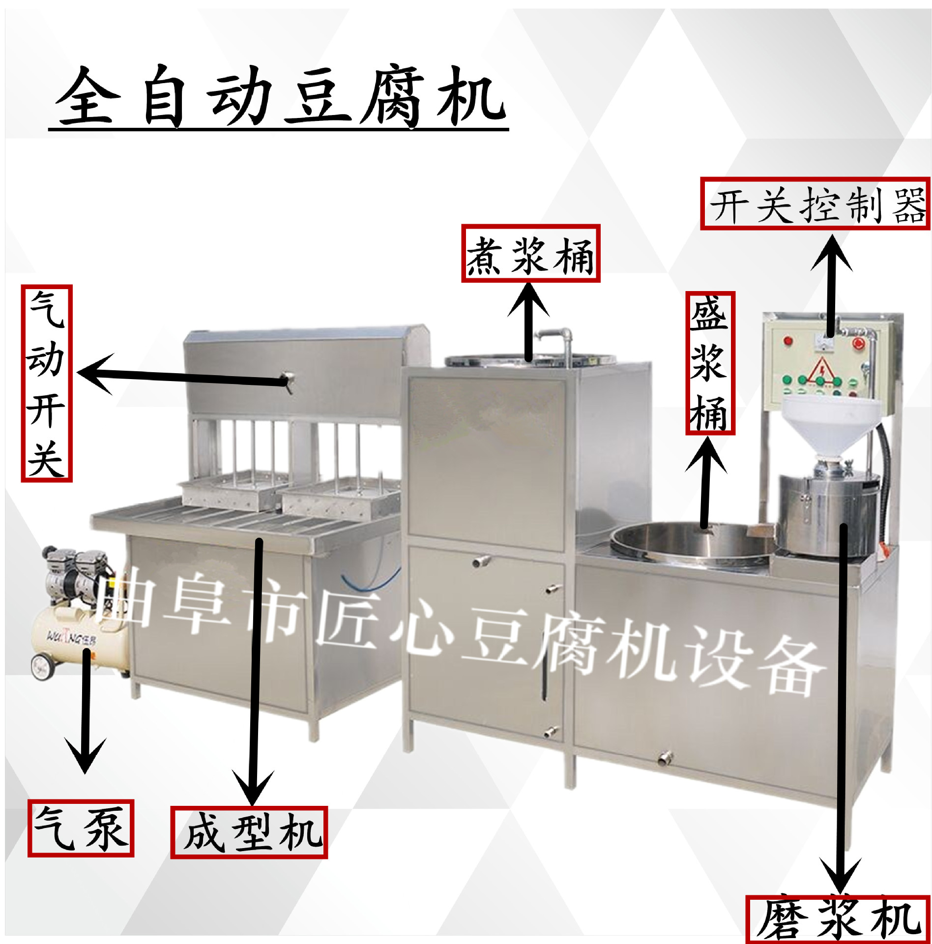豆腐机 做豆腐成套设备 豆制品加工成本