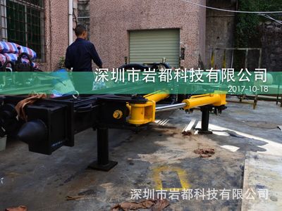 挖机改造装液压凿岩机替代人工气动凿岩