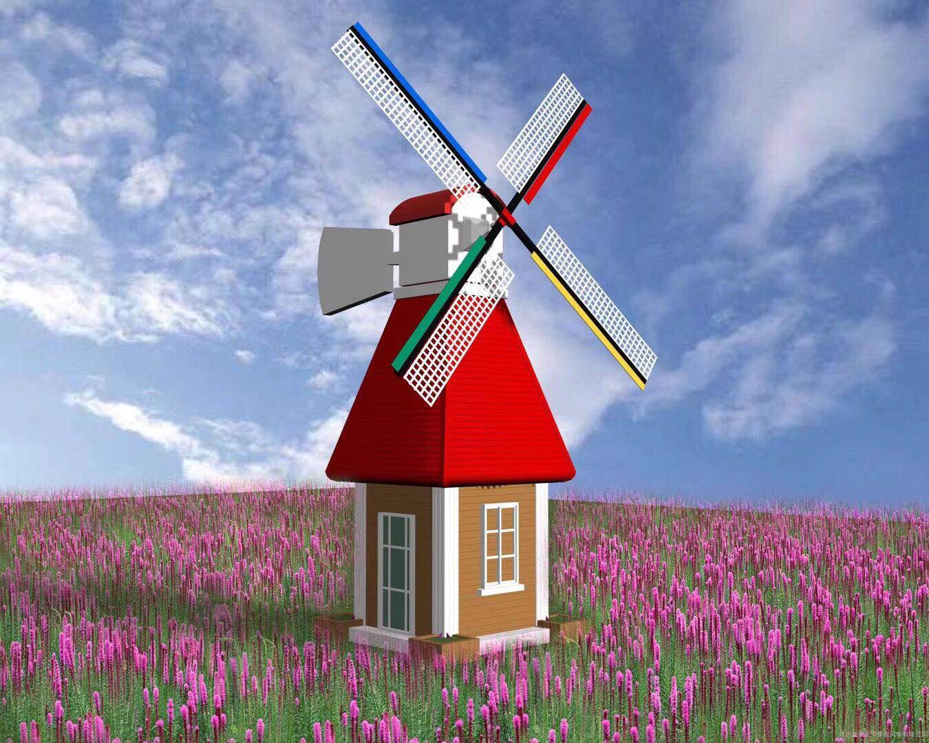 　　风车不只是一道风景，更是一种精神象征，一种图腾。正如欧洲流传的一句话：上帝创造了人，荷兰风车创造了陆地。风车象征着荷兰的民族文化，象征着人们对天空的热爱，象征着童话般的幸福。西班牙随处可见的就是风车，虽然如今的风车已经失去了它原有的功效，但确象征着西班牙农业的曾经。在多风的山地上建起的一座座风车，是农业兴旺的象征，随着一包包面粉的输出，光的人物，但是随着工业时代的来临，风车磨坊也渐渐衰败。一部短篇小说中，这也象征一个时代的衰落