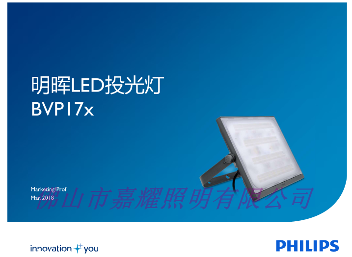 飛利浦新款泛光燈BVP176  200W LED泛光燈