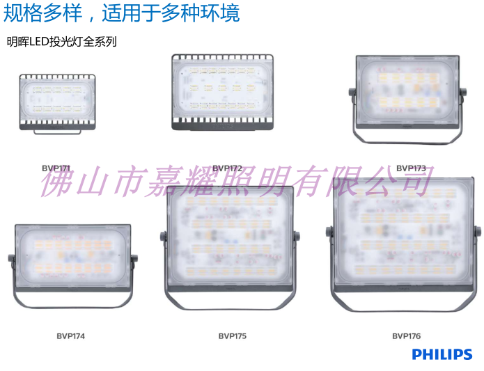 飛利浦新款泛光燈BVP176  200W LED泛光燈