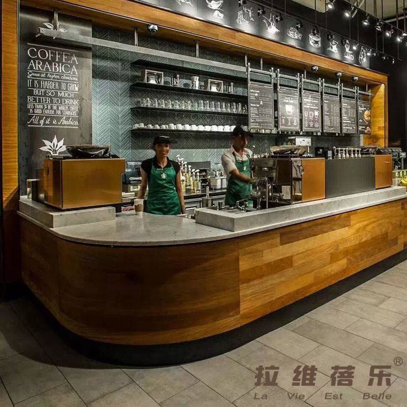 西安星巴克吧台咖啡厅吧台生产定制