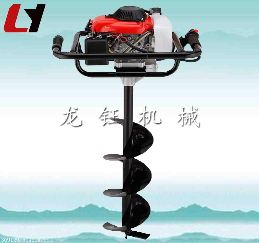 生产直销新型大马力汽油挖坑机家用手提式钻孔机