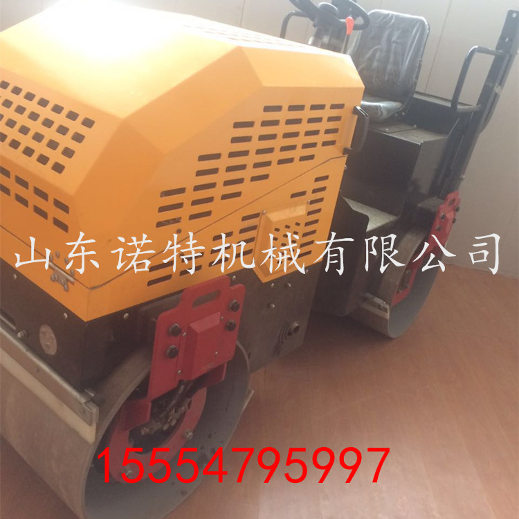 全液压座驾式压路机 自重一吨路面压实机