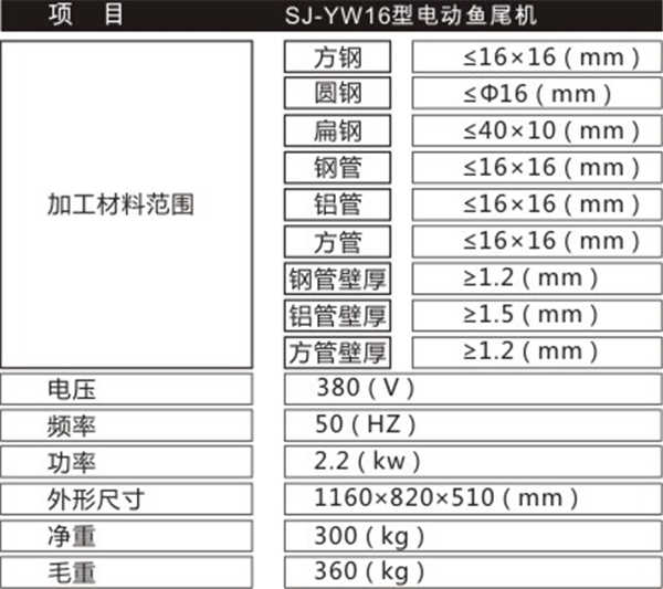 三佳鱼尾机16型铁艺鱼尾机 电动鱼尾机