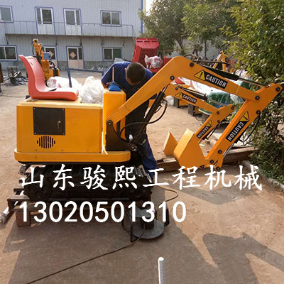 批量供应 小型履带挖掘机 大功率双杠挖掘