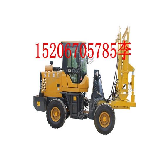 工程打桩机 高速公路波形护栏打桩机