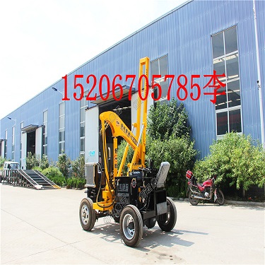 小四轮护栏打桩机 小型打桩机公路护栏打桩