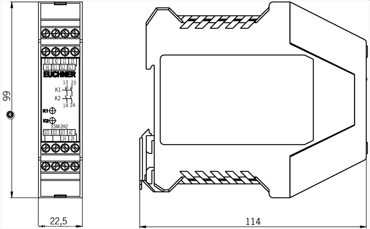EUCHNER继电器ESM-2H201技术数据