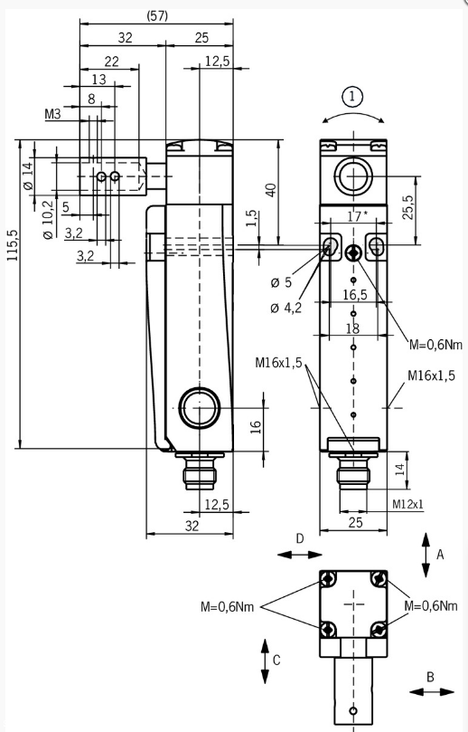 EUCHNER机电式安全开关NM02AG-SM4详解