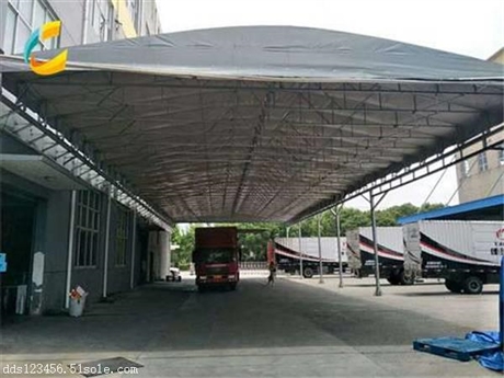 昆山大型户外伸缩折叠式车棚雨棚