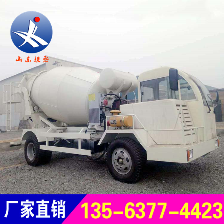 自动混凝土商混搅拌车 全自动滚筒式混凝土