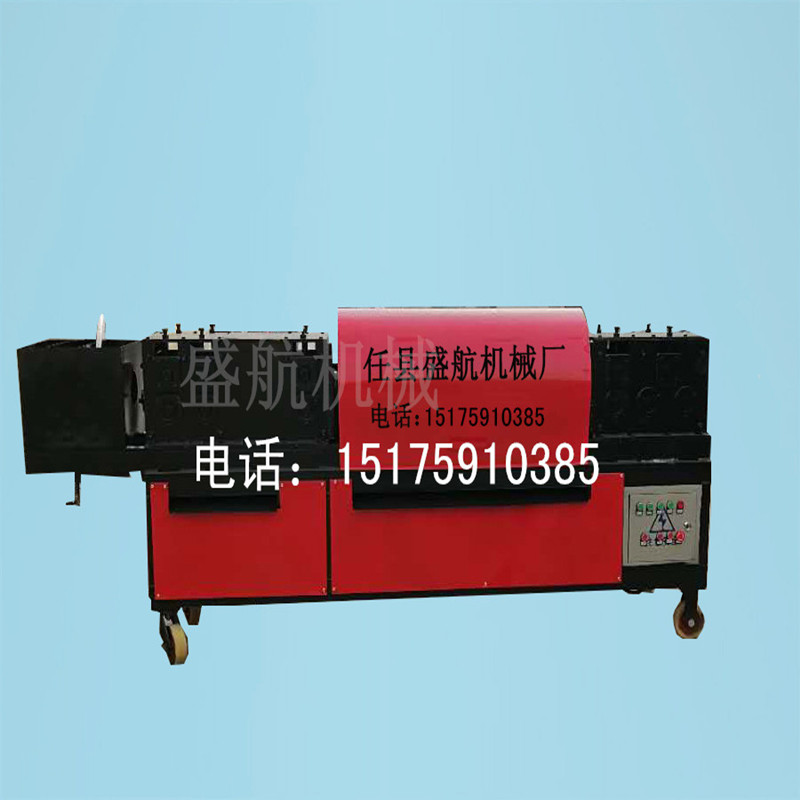 新型钢管调直除锈一体机建筑工地钢管调直机