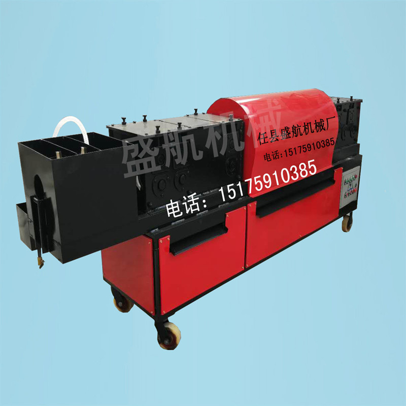 新型钢管调直除锈一体机建筑工地钢管调直机