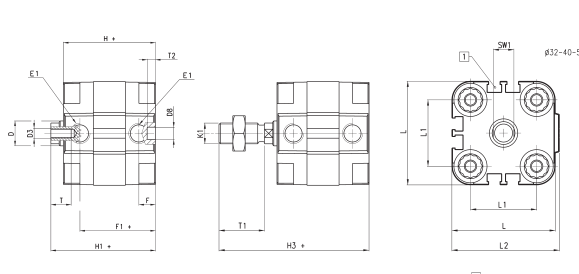 意大利CAMOZZI紧凑型气缸31R2A032A025价格