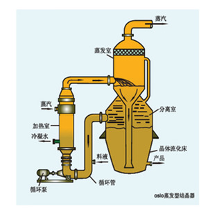 定制 流动方式 母液循环结晶器 操作压力 减压 操作方式 连续式 结构