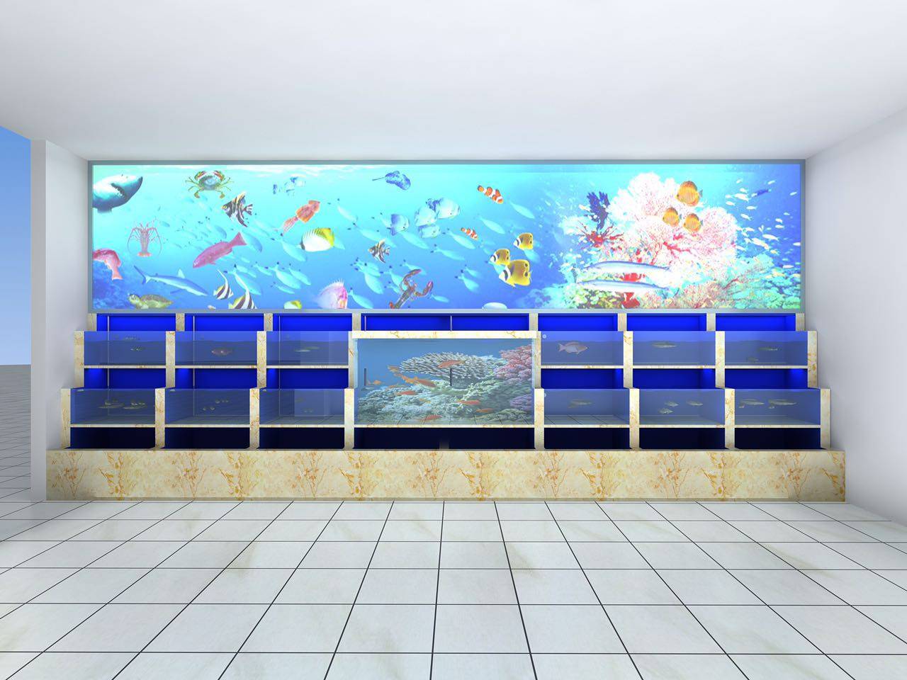 鱼缸里的海底世界|平面|海报|言殳Oo - 原创作品 - 站酷 (ZCOOL)