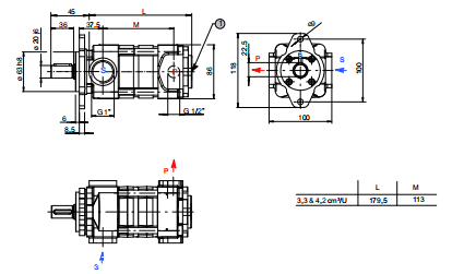 工作原理：瑞士BUCHER内啮合齿轮泵QX系列