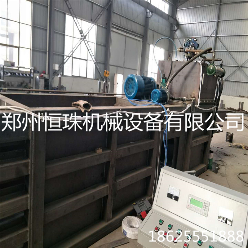 热销120型全自动打包机 卧式废纸打包机