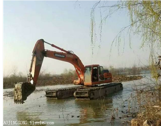 水路两用挖机出租价格/水路挖掘机出租价格