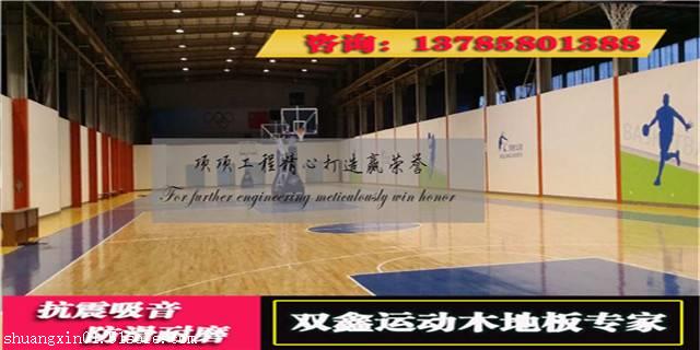 北京室内篮球场馆木地板销售价格包安装价格缩略图
