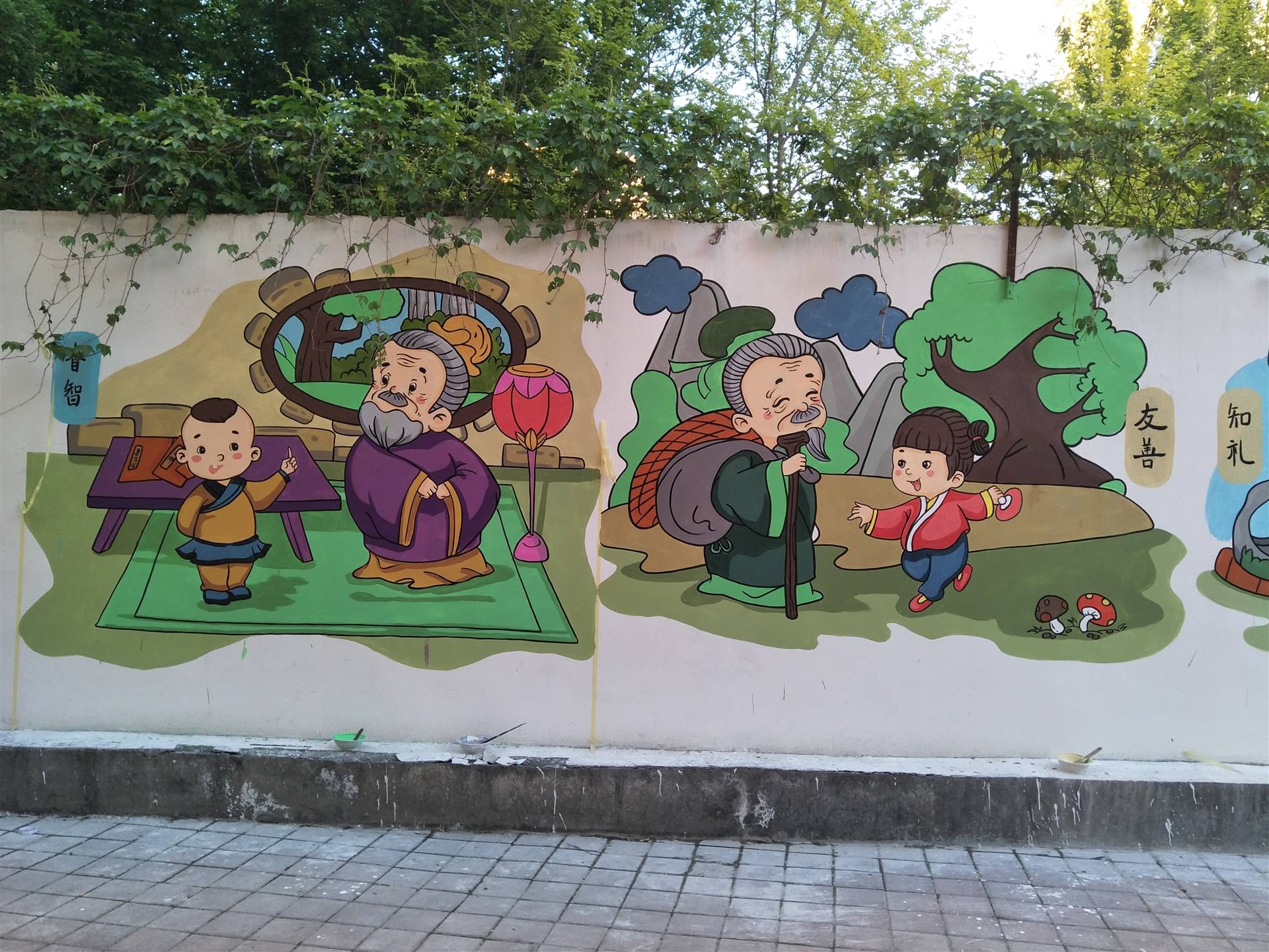乌鲁木齐轮胎厂幼儿园墙绘