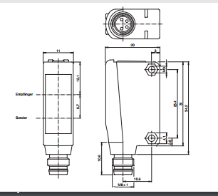 P+F反射板型光电开关 ML100-55/95/102