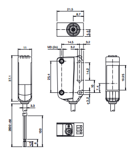 P+F反射板传感器（玻璃）OBG5000-R100-2EP-IO